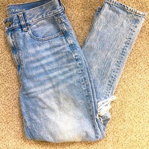 American Eagle Ripped Mom Jeans